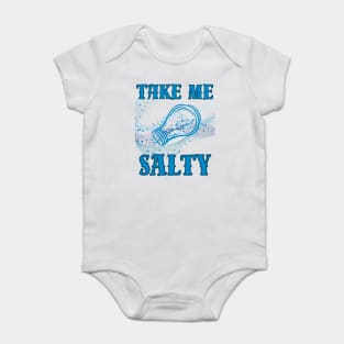 Ocean Whispers: Take Me Salty, Beach Lover's Dream, Serene Waves & Seaside Bliss Baby Bodysuit